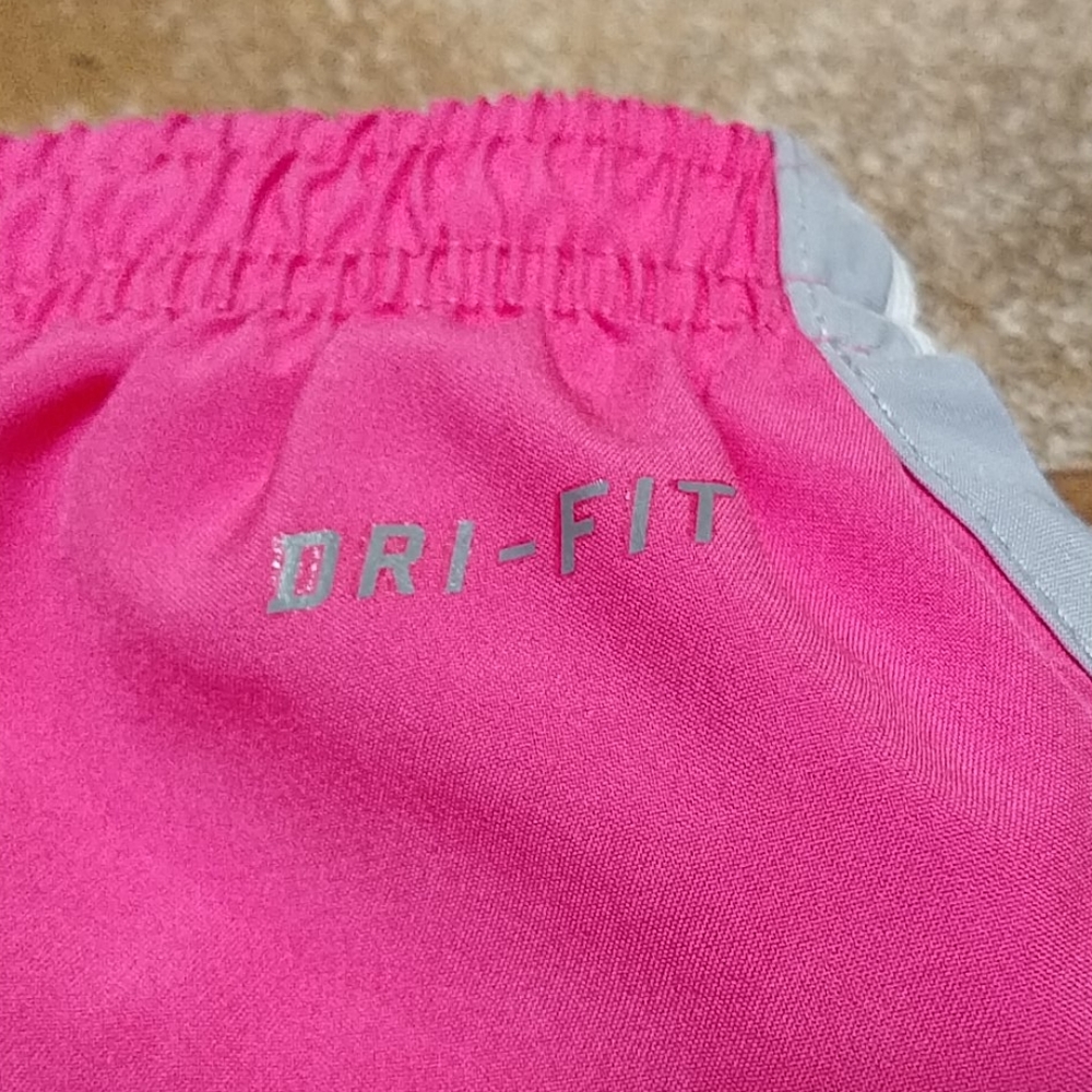 Nike Dri-Fit Shorts Size 18M Pink, Grey & White - Picture 3 of 5